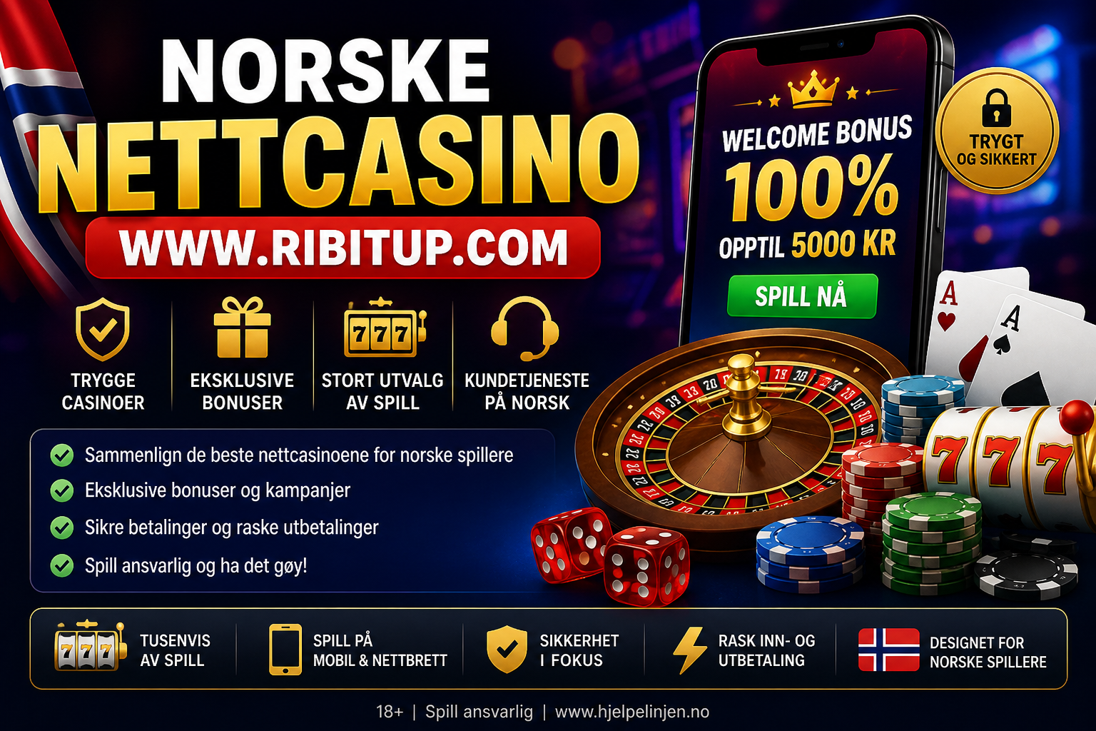 Norske nettcasino www.ribitup.com
